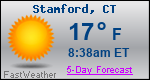Weather Forecast for Stamford, CT