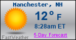 Weather Forecast for Manchester, NH