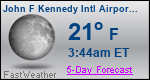 Weather Forecast for John F Kennedy International Airport, NY