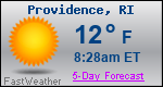 Weather Forecast for Providence, RI