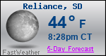 Weather Forecast for Reliance, SD