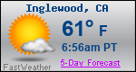 Weather Forecast for Inglewood, CA