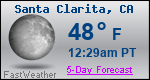 Weather Forecast for Santa Clarita, CA