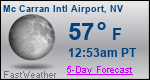 Weather Forecast for Mc Carran International Airport, NV