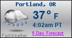 Weather Forecast for Portland, OR