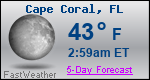 Weather Forecast for Cape Coral, FL