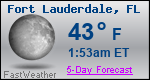 Weather Forecast for Fort Lauderdale, FL