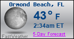Weather Forecast for Ormond Beach, FL