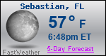 Weather Forecast for Sebastian, FL