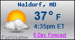 Weather Forecast for Waldorf, MD