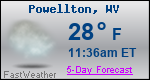 Weather Forecast for Powellton, WV