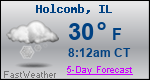 Weather Forecast for Holcomb, IL
