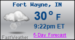Weather Forecast for Fort Wayne, IN