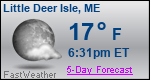 Weather Forecast for Little Deer Isle, ME