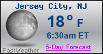 Weather Forecast for Jersey City, NJ