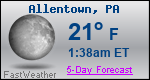 Weather Forecast for Allentown, PA