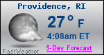 Weather Forecast for Providence, RI