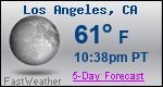 Weather Forecast for Los Angeles, CA
