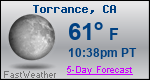 Weather Forecast for Torrance, CA