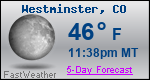Weather Forecast for Westminster, CO