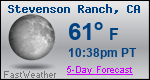 Weather Forecast for Stevenson Ranch, CA