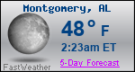 Weather Forecast for Montgomery, AL