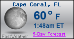 Weather Forecast for Cape Coral, FL
