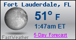 Weather Forecast for Fort Lauderdale, FL