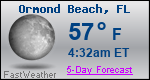Weather Forecast for Ormond Beach, FL