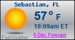 Weather Forecast for Sebastian, FL