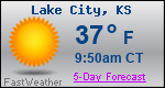 Weather Forecast for Lake City, KS