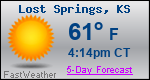 Weather Forecast for Lost Springs, KS