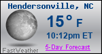 Weather Forecast for Hendersonville, NC