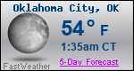 Weather Forecast for Oklahoma City, OK