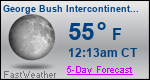 Weather Forecast for George Bush Intercontinental/Houston Airport, TX