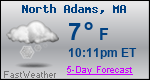 Weather Forecast for North Adams, MA