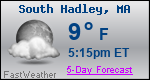 Weather Forecast for South Hadley, MA