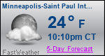 Weather Forecast for Minneapolis-Saint Paul International Airport, MN