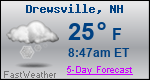 Weather Forecast for Drewsville, NH