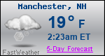 Weather Forecast for Manchester, NH