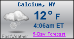 Weather Forecast for Calcium, NY