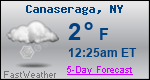 Weather Forecast for Canaseraga, NY