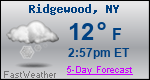 Weather Forecast for Ridgewood, NY