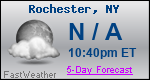 Weather Forecast for Rochester, NY