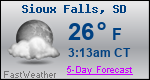 Weather Forecast for Sioux Falls, SD