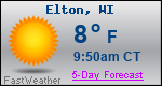 Weather Forecast for Elton, WI