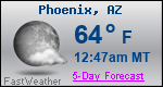 Weather Forecast for Phoenix, AZ