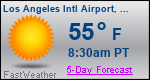 Weather Forecast for Los Angeles International Airport, CA
