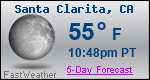 Weather Forecast for Santa Clarita, CA