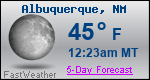 Weather Forecast for Albuquerque, NM